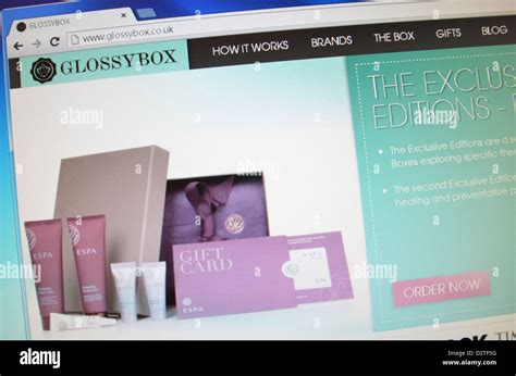 glossybox website.